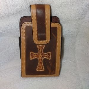 Justin Cross leather phone case